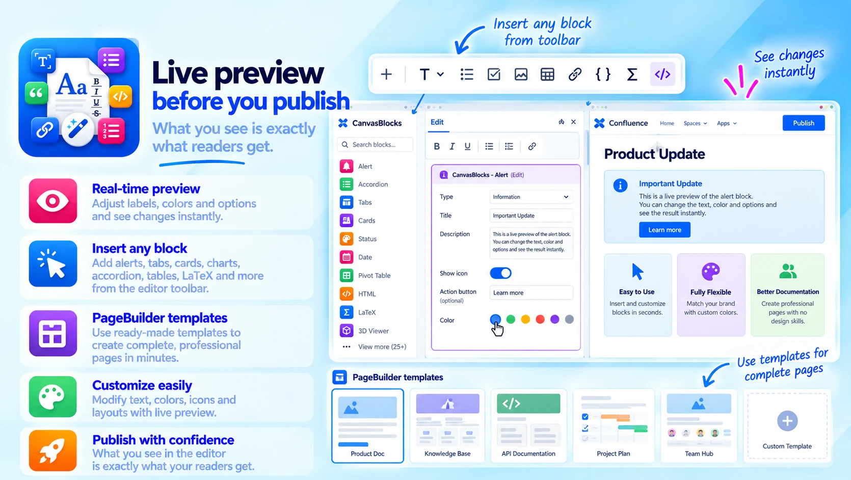 Canvas Blocks: Live preview before you publish