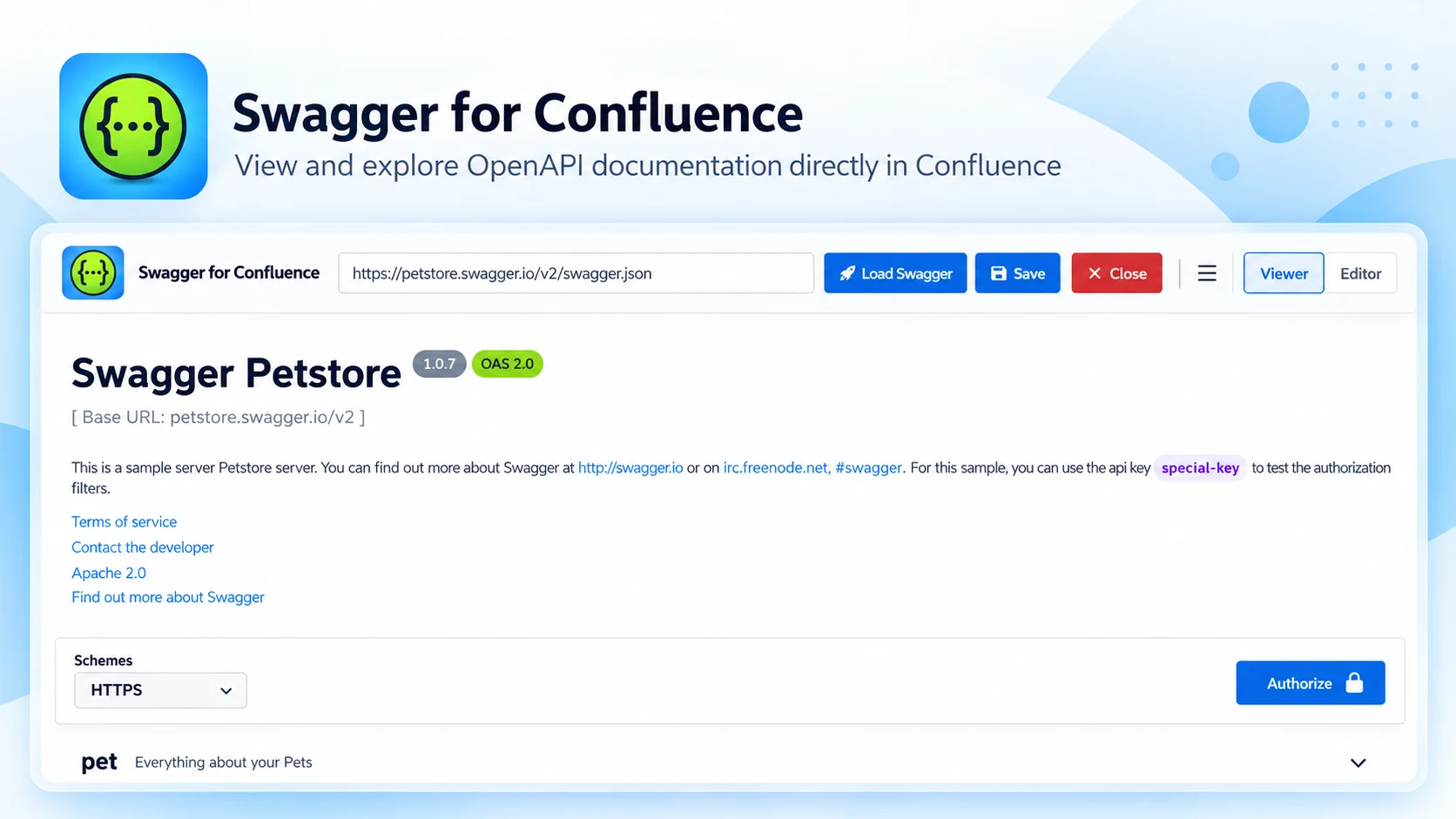 Swagger API Documentation product preview